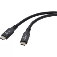   Renkforce USB kábel USB4™ USB-C® 0.80 m Fekete Alumínium dugó RF-4870098