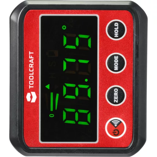 Digitális szögmérő és vízmérték, 360°, Toolcraft TO-7308984