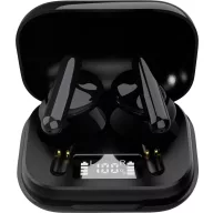   Denver TWE-38 In Ear fejhallgató Bluetooth® Fekete Elemtöltés kijelzés