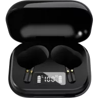   Denver TWE-38 In Ear fejhallgató Bluetooth® Fekete Elemtöltés kijelzés