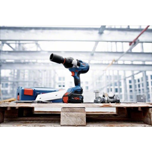 Bosch Professional GDS 18V-1000 C 06019J8001 Akkus ütvecsavarozó 1000,0, Szakítónyomaték max. 1600 Nm 18 V Vele szállított akkuk száma 0 Lítiumion kefe nélkül,