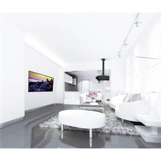 Reflecta Tapa Kivetítő mennyezeti tartó Padló/mennyezet távolsága (max.): 65 cm Max. faltól való távolság: 56 cm Fekete