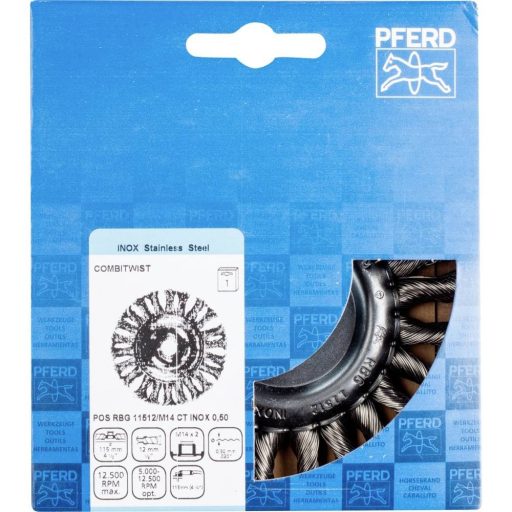PFERD TOOLS Körkefe POS RBG 11512/M14 CT INOX 0,50 43302135 1 db