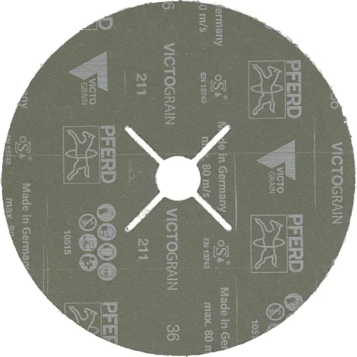 PFERD TOOLS FS 180-22 VICTOGRAIN 36 64279014 Csiszolópapír csiszolókoronghoz Szemcsézet 36 (Ø) 180 mm 25 db