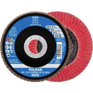   PFERD TOOLS 67611536 PFF 115 CO-FREEZE 36 SG INOX Felületcsiszoló korong Ø 115 mm Furat átmérő 22.23 mm nikkel alapú ötvözet, nikkel vagy titán bázisú