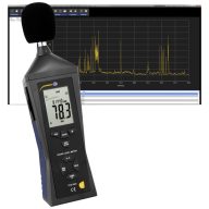   PCE Instruments Zajszintmérő Adatgyűjtő 30 - 80 dB 31.5 Hz - 8 kHz USB