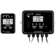   PCE Instruments Széndioxid mérő 0 - 50000 ppm Oxigénmérő készülék, Hőmérsékletmérő funkcióval, Falra szerelhető Kalibráció Gyári standard (tanúsítvány nélkül)