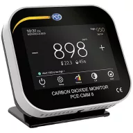   PCE Instruments Széndioxid mérő 0 - 9999 ppm USB csatlakozóval Kalibráció Gyári standard (tanúsítvány nélkül)