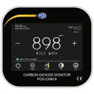   PCE Instruments Széndioxid mérő 0 - 9999 ppm USB csatlakozóval Kalibráció Gyári standard (tanúsítvány nélkül)
