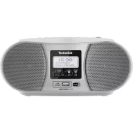   TechniSat DIGITRADIO 1990 CD-s rádió DAB+, URH AUX, Bluetooth®, CD, USB Akkutöltő funkció, Ébresztő funkció Ezüst