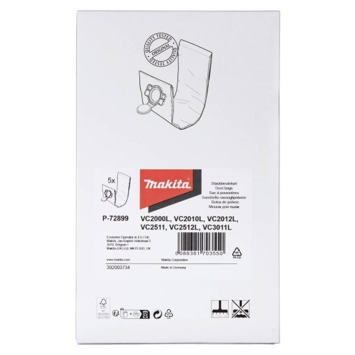 Makita P-72899 Szűrőzsák 5 db