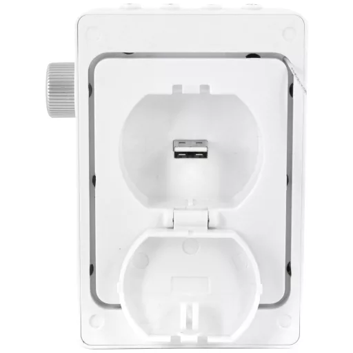 soundmaster DAB60WE Dugalj rádió DAB+, URH Bluetooth®, USB Kihangosító funkció, Mikrofonnal, Fröccsenő víz ellen védett, Ébresztő funkció, Újratölthető Fehér