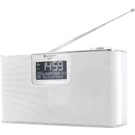   soundmaster DAB700WE Asztali rádió DAB+, URH AUX, Bluetooth®, SD, USB Kihangosító funkció, Mikrofonnal, Ébresztő funkció Fehér