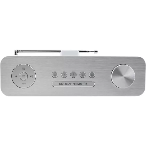 soundmaster DAB700WE Asztali rádió DAB+, URH AUX, Bluetooth®, SD, USB Kihangosító funkció, Mikrofonnal, Ébresztő funkció Fehér