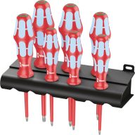   Wera 3167 i/7 Rack VDE Torx csavarhúzó Méret (csavarhúzó) T 8, T 9, T 10, T 15, T 20, T 25, T 30 DIN EN 60900 1 db