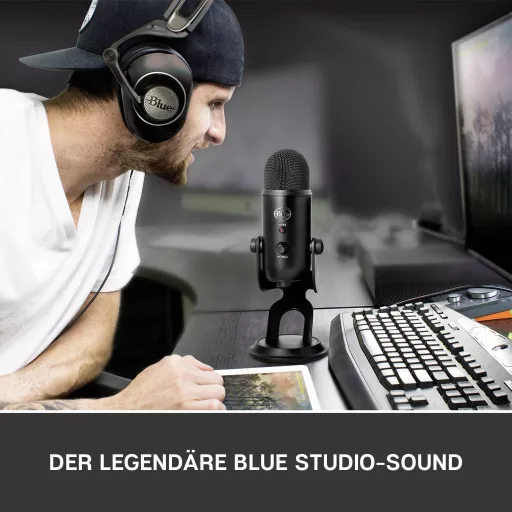 Álló Számítógépes mikrofon Blue Microphones Yeti Átviteli mód:Vezetékes, USB