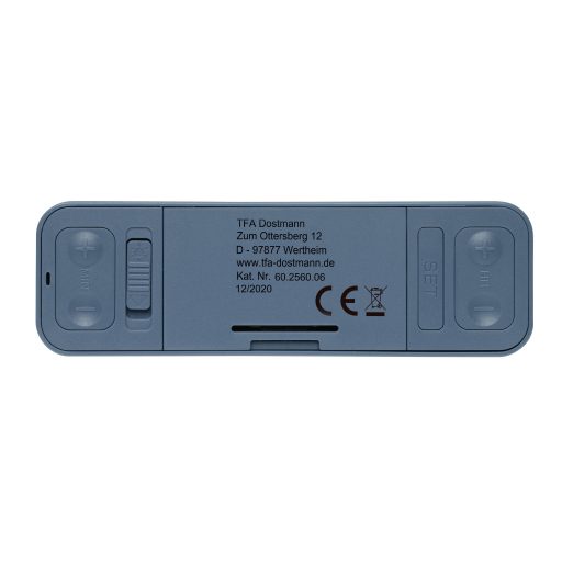 TFA Dostmann 60.2560.06 Rádiójel vezérlésű Ébresztőóra Kék Riasztási idők 1