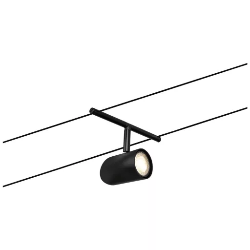 Paulmann WireDC Set Cup Zsinóros alapkészlet GU5.3 Fekete (matt), Króm