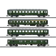   MiniTrix 18709 4 db személygépkocsi. A DB, MHI helyi szállítása