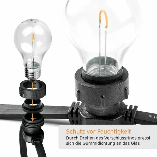 LEDmaxx Illu-22-v2 Parti fényfüzér Beltérre/kültérre Hálózatról üzemeltetett Fényforrások száma 60 LED Megvilágított hossz: 20 m