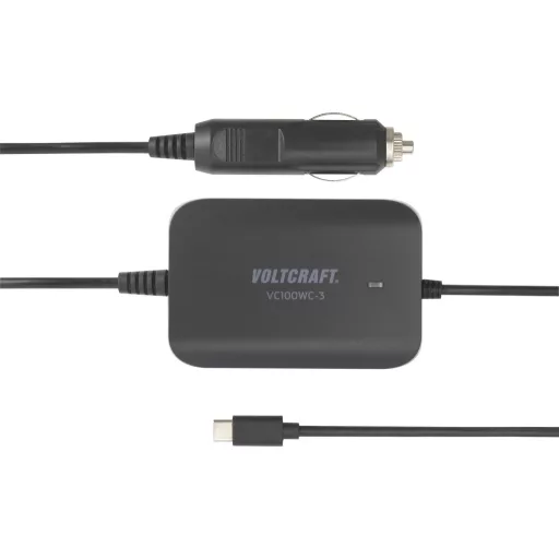 Autós USB-s töltő max. 5 A 3x USB 100 W, VOLTCRAFT VC100WC-3 VC-12380810