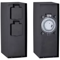   Paulmann 94314 Kerti elosztó időkapcsoló órával Antracit