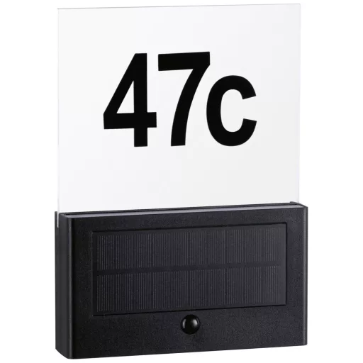 Paulmann 94577 Neda Napelemes házszám megvilágítás 1 W Melegfehér Antracit
