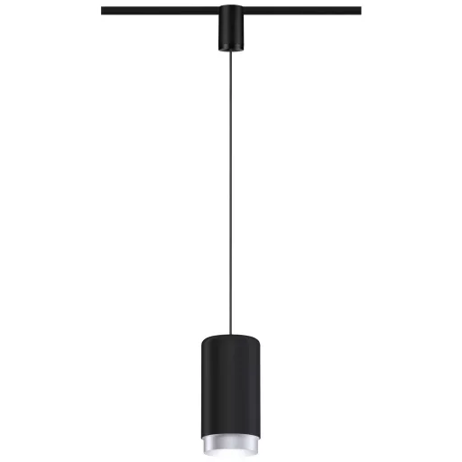Paulmann URail Pend Corus Nagyfeszültségű sínrendszer lámpa URail E27 Fekete