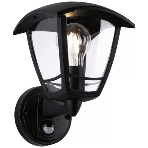 Paulmann 94647 LED-es kültéri fali lámpa mozgásérzékelővel E27 Fekete