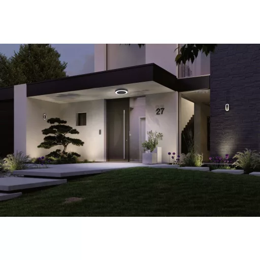 Paulmann Circula 94526 LED-es kültéri fali lámpa mozgásérzékelővel 14 W Antracit