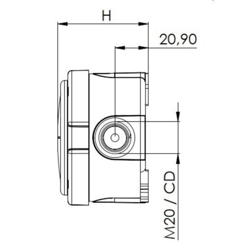 Wiska 10110629 Leágaztató doboz (H x Sz x Ma) 100 x 89 x 57 mm Szürke IP66/IP67 5 db