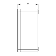   Wiska 10111113 Leágaztató doboz (H x Sz x Ma) 200 x 160 x 94 mm Szürke IP66/IP67 1 db