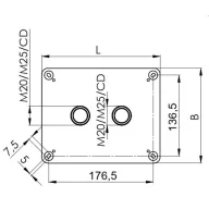   Wiska 10111113 Leágaztató doboz (H x Sz x Ma) 200 x 160 x 94 mm Szürke IP66/IP67 1 db