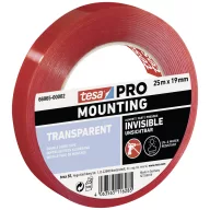   tesa Mounting PRO Transparent 66965-00002-00 Rögzítő szalag Átlátszó (H x Sz) 25 m x 19 mm 1 db