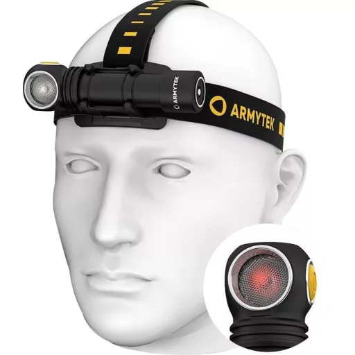ArmyTek Wizard C2 WR Magnet Warm & Red LED Fejlámpa Mágneses tartóval Akkuról üzemeltetett 1100 lm 3 óra 65 g