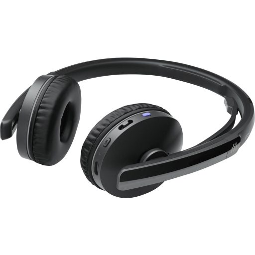 EPOS Headset Telefon On Ear headset Bluetooth® Stereo Fekete Noise Cancelling Hangerő szabályozás, Mikrofon némítás