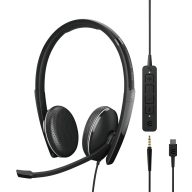  EPOS EPOS ADAPT 165T USB-C II - ADAPT 100 Series - Headset On Ear headset Vezetékes Stereo Fekete Noise Cancelling Hangerő szabályozás, Mikrofon némítás Telefon