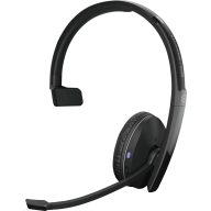   EPOS 1000896 Over Ear headset Bluetooth® Mono Fekete Noise Cancelling Hangerő szabályozás, Mikrofon némítás Telefon