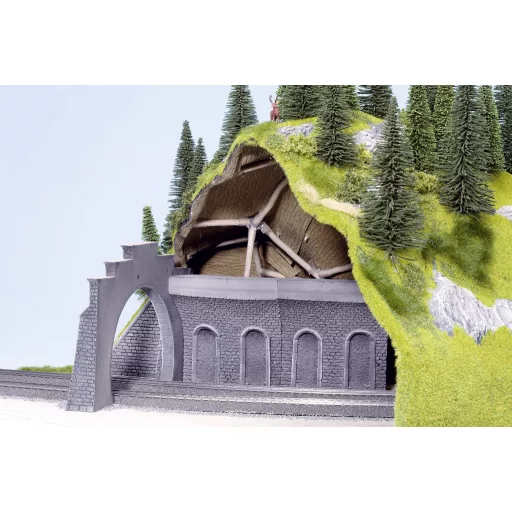 NOCH 58031 H0 Alagút belső fala Keményhab kész modell, Hajlított