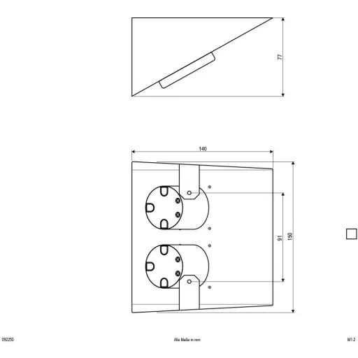 EVN 092250 Hálózati elosztó Nemesacél Védőérintkezős 1 db
