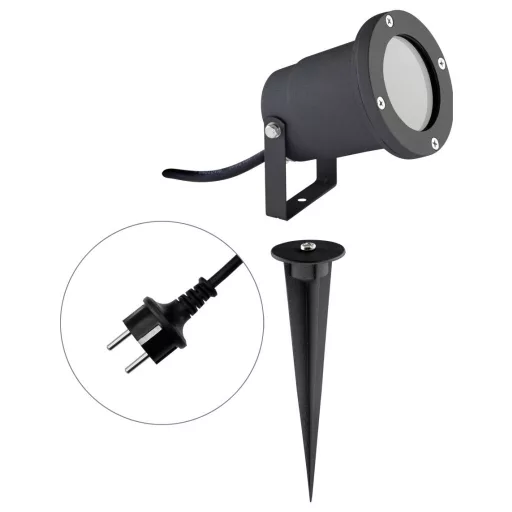 EVN 545239 545239 LED-es kerti fényszóró GU10 35 W Fekete