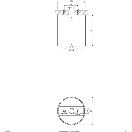 EVN 8139014 Mennyezeti lámpa GU10 Alumínium