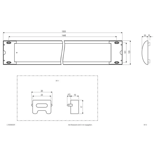EVN L15004802W L15004802W LED-es mennyezeti lámpa 48 W Fehér