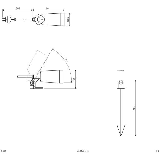 EVN L651023 EVN Lichttechnik LED-es kerti fényszóró GU10 6 W Nemesacél