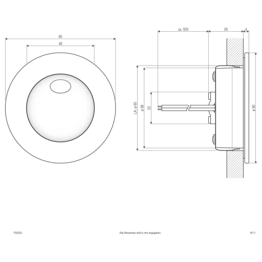 EVN P20302 P20302 LED-es fali beépíthető lámpa LED Fixen beépített LED-es 2 W Fehér