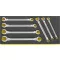 Stahlwille 96838758 TCS 24/7, 8X10-19X22 MM Kettős gyűrűskulcs készlet Kulcsszélesség (metrikus) 8 - 22 mm