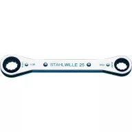   Stahlwille 41563234 25AN 1/2 X 9/16 RATSCHENRINGSCHLUESSEL Kettős kilincses csavarkulcs készlet Kulcsszélesség (coll) 1/2 - 9/16