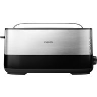   Philips Home HD2692/90 Viva Hosszú szeletes kenyérpirító Nemesacél, Fekete
