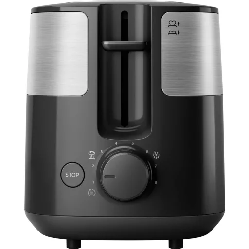 Philips Home HD2516/90 Daily Kenyérpirító Nemesacél, Fekete