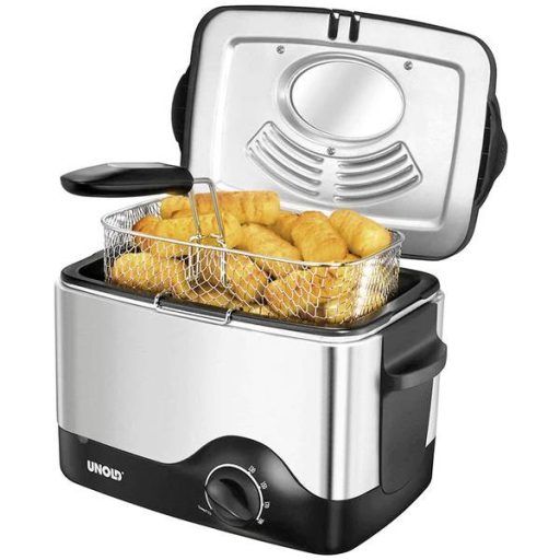 Unold Kompakt Fritőz 1.5 l 1200 W Fekete, Nemesacél
